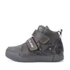 Ghete D.D.Step baieti cu LED, talpa flexibila, piele naturala, captuseala piele, olive, model cu masinuta_A068-62454M-25_Pebebe