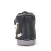 Ghete D.D.Step baieti, piele naturala, imblanite, bleumarin cu gri, model cu Urs polar_W066-62479A-20_Pebebe