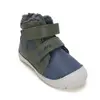Ghete D.D Step baieti, piele naturala, imblanite, bleumarin olive_W082-62926-20_Pebebe