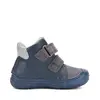 Ghete D.D Step baieti, fluorescent, piele naturala, talpa flexibila, captuseala textila, bleumarin, model cu racheta_A082-62203-20_Pebebe