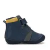 Ghete D.D Step baieti, piele naturala, talpa flexibila, imblanite, bleumarin, model cu excavator_W015-62928-19_Pebebe