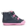 Ghete D.D.Step fete, piele naturala, imblanite, bleumarin sidef, model cu Urs polar_W066-62479D-20_Pebebe