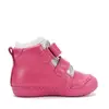 Ghete D.D.Step fete, piele naturala, imblanite, fuchsia, model cu Urs polar_W066-62479F-20_Pebebe