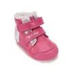Ghete D.D.Step fete, piele naturala, imblanite, fuchsia, model cu Urs polar_W066-62479F-20_Pebebe