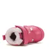 Ghete D.D.Step fete, piele naturala, imblanite, fuchsia, model cu Urs polar_W066-62479F-20_Pebebe