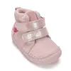 Ghete D.D Step fete, piele naturala, talpa flexibila, captuseala textila, roz_A071-62882-20_Pebebe