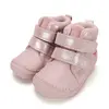 Ghete D.D Step fete, piele naturala, talpa flexibila, captuseala textila, roz_A071-62882-20_Pebebe