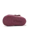 Ghete D.D Step fete, Barefoot, piele naturala, captuseala din blana, roz cu gri, emblema cu norisor_W070-62495C-20_Pebebe