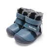 Ghete D.D. Step baieti, inalte, piele naturala, imblanite, albastru, model Pinguin_W071-62827-20_Pebebe