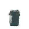 Ghete D.D.Step copii, piele naturala, imblanite, verde smarald, model cu Urs polar_W066-62479B-20_Pebebe