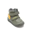 Ghete D.D.Step imblanite, baieti, piele naturala, talpa flexibila, olive, model cu urs_W029-62556B-19_Pebebe
