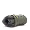 Ghete D.D.Step imblanite, baieti, piele naturala, talpa flexibila, olive, model cu urs_W029-62556B-19_Pebebe