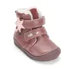 Ghete fete, inalte, piele naturala pentru fete, D.D.Step, imblanite, roz metalic, model unicorn_W071-62869B-23_Pebebe