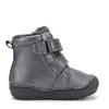 Ghete fete, inalte, piele naturala pentru fete, D.D.Step, imblanite, gri metalic, model unicorn_W071-62376-20_Pebebe