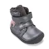 Ghete fete, inalte, piele naturala pentru fete, D.D.Step, imblanite, gri metalic, model unicorn_W071-62376-20_Pebebe