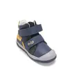 Ghete Ponte20 baieti, piele naturala, supinatie 5 mm, sustinere calcai, bleumarin, model cu dinozaur_DA06-6-2265A-22_Pebebe