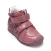 Ghete Ponte20 fete, piele naturala, supinatie 5 mm, sustinere calcai, culoare roz cu print_DA06-6-2507C-22_Pebebe
