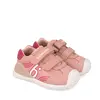 Pantofi Biomecanics fete, piele naturala si material textil, Biogateo Casual, roz_261130-D193-20_Pebebe