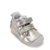 Pantofi D.D. Step fete, primii pasi, piele naturala, talpa flexibila, auriu cu zebra_S015-62120C-19_Pebebe