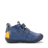Pantofi D.D. Step baieti, primii pasi, piele naturala, talpa flexibila, bleumarin cu broscuta_S015-62120-19_Pebebe