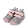 Pantofi D.D. Step fete, primii pasi, piele naturala, talpa flexibila, gri, model cu bufnita_S015-62450-19_Pebebe