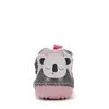 Pantofi D.D. Step fete, primii pasi, piele naturala, talpa flexibila, roz cu urs Koala_S015-62120D-20_Pebebe
