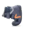 Ghete barefooot D.D Step baieti, piele naturala, reflectorizante, talpa felxibilă, bleumarin_W063-62643AM-25_Pebebe