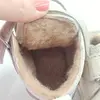 Ghete barefoot pentru copii, primii pasi, piele naturala, captuseala din blana, talpa flexibila, crem, Smiley_RO-600-7-17_Pebebe