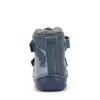 Ghete D.D Step baieti, piele naturala, fluorescente, imblanite, albastru inchis_W082-62555A-20_Pebebe