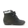 Ghete D.D Step baieti, piele naturala, talpa flexibila, imblanite, verde uscat, model cu excavator_W015-62928A-19_Pebebe