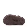 Ghete D.D Step copii, Barefoot, piele naturala, captuseala din blana, maro, emblema cu norisor_W070-62495F-20_Pebebe
