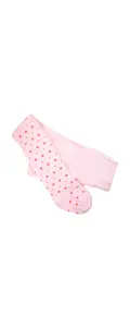 Dresuri copiiuri din bumbac si elastan, picatele, roz, Ciserom_649-9-11-14_Pebebe