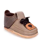 Pantofi piele moale cu scai, talpă moale de cauciuc, catelus- RO-09-Catel-24-Luy-
