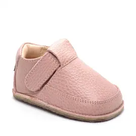 Pantofi din piele moale cu talpa flexibila si captuseala roz prafuit