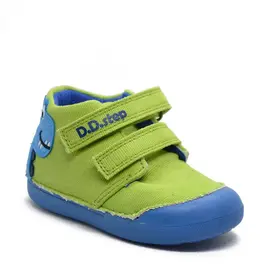 Pantofi material textil, primii pași, D.D.Step, crocodil, verde- C066-824A-25-D.D. Step-