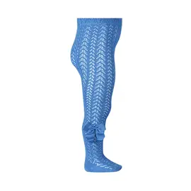 Dres bumbac crosetat cu funda, albastru maya, Condor- 2.530/1-3-445-Condor-Bumbac