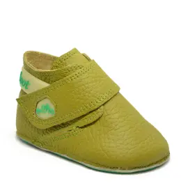 Pantofi din piele, barefoot, pentru primii pasi, Magical Shoes, BALOO, verde