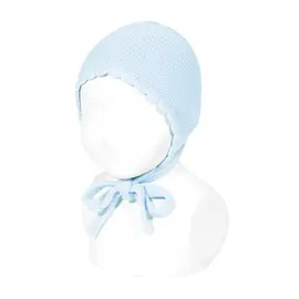 Caciula bebelusi, crosetata, Condor, baby blue- 50.500.010-410-00-Condor-Bumbac