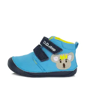 Pantofi material textil, primii pași, D.D.Step, urs Koala, albastru- C070-12A-25-D.D. Step-