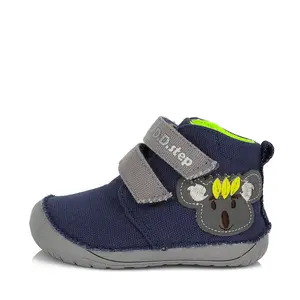 Pantofi material textil, primii pași, D.D.Step, urs Koala, bleumarin- C070-12-25-D.D. Step-