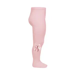 Dresuri copii bumbac cu funda, roz pal, Condor_2.482/1-0-526_Pebebe