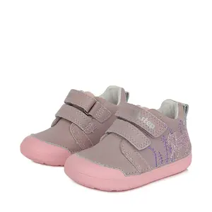 Pantofi din piele naturala, primii pași, talpa flexibila, pisica, roz, D.D.Step- S066-319-21-D.D. Step-