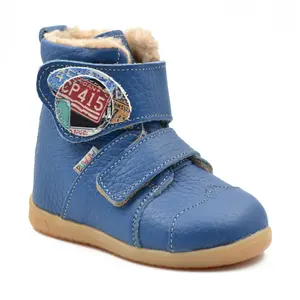 Ghete primii pasi, piele naturala, talpa flexibila, albastru, Mihaill- Ari-201-26-Ariana Baby Shoes-