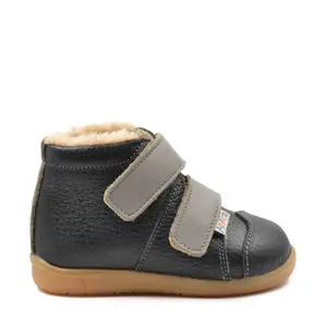 Ghete primii pasi, piele naturala, talpa flexibila, negru, Lukas- Ari-204-18-Ariana Baby Shoes-