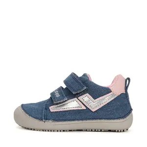 Pantofi barefoot fete, material textil, denim, D.D.Step_C063-41341CM-29_Pebebe