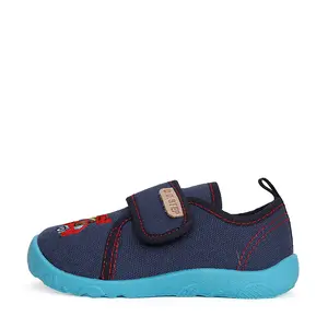 Pantofi interior, material textil, bleumarin, masinuță de pompieri, D.D.Step_CSB-41280AM-31_Pebebe