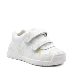 Pantofi copii, piele naturala, Biogateo Sport, alb, Biomecanics- 241001-C050-24-Biomecanics