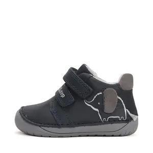 Pantofi copii, piele naturala, barefoot, bleumarin, elefant, D.D.Step- S070-42919A-25-D.D. Step