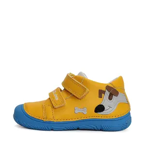 Pantofi baieti, piele naturala, barefoot, galben, catel, D.D.Step_S082-41792B-20_Pebebe