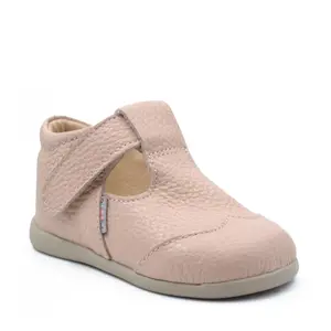 Pantofi din piele naturala, decupati, primii pași, Roz, Klara_ARI-30-1-25_Pebebe
